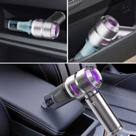 Buradabuldun® 9 Farklı Uçlu Kablosuz Şarjlı Araç İçi Süpürge - Wireless Destekli, Güçlü Emiş, Taşınabilir Pratik Araç Temizleyici