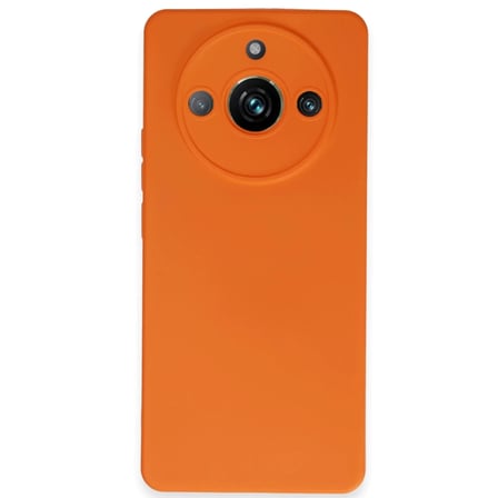 Realme 11 Pro Kılıf Nano içi Kadife Silikon - Turuncu