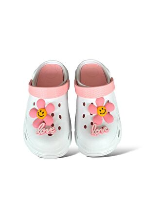 Yüksek Rahat Taban Kadın Sandalet BEYAZ - PUDRA