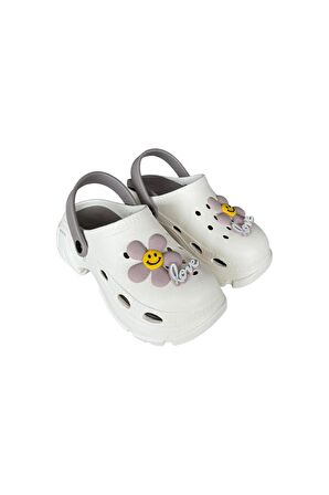 Yüksek Rahat Taban Kadın Sandalet KREM-FÜME