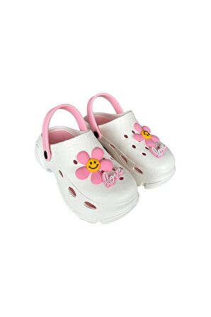 Yüksek Rahat Taban Kadın Sandalet KREM-PUDRA