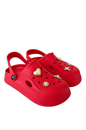 Rahat Taban Kadın Sandalet KIRMIZI