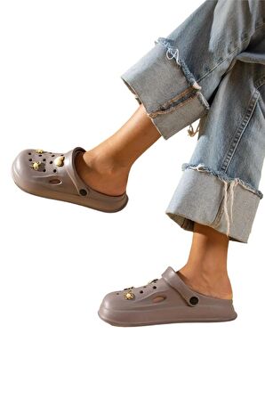 Rahat Taban Kadın Sandalet FÜME