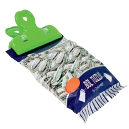 caselka® 2li Pratik Torba Paket Ve Poşet Kapatıcı Kilitli Klips Mandal