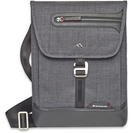 Brenthaven Collins Vertical Messenger - Graphite Dikey Notebook Çantası