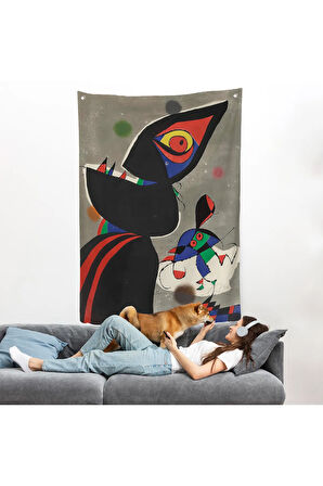 Joan Miro - Gaudi Duvar Örtüsü-7307