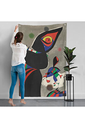 Joan Miro - Gaudi Duvar Örtüsü-7307