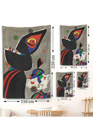 Joan Miro - Gaudi Duvar Örtüsü-7307