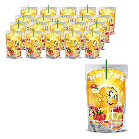 Fruit Pack Çilekli Limonata 200 ml x 20 Adet