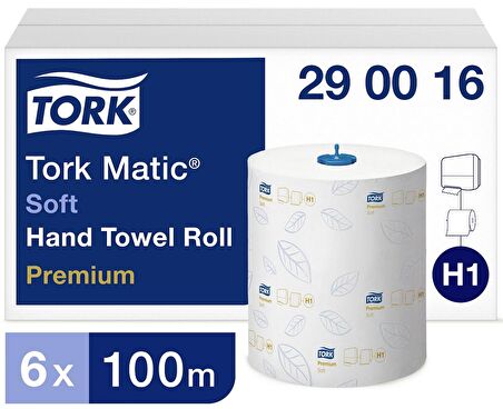 Tork Matic Hareketli Havlu Advanced 100 mt. x 6 Rulo, 21 cm., %100 Selüloz (290016)