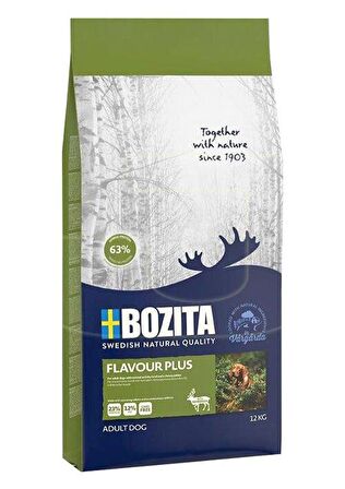 Bozita Flavour Plus Geyikli Seçici Yetişkin Köpek Maması 12 Kg