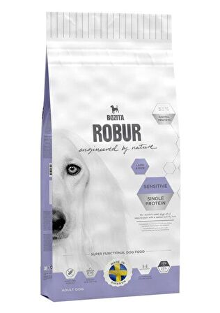 Bozita Robur Sensitive Single Protein Kuzu Etli Hassas Köpek Maması 12,5 Kg