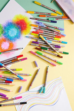 Faber Castell Çift Taraflı Keçeli Kalem 10 Renk