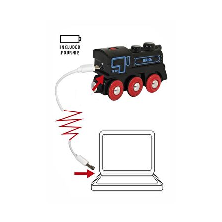 BRIO USB ile Şarj Edilebilir Lokomotif 3359