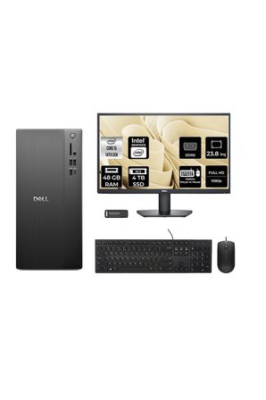 Tower ECT1250 i5 14400 48GB 4TB SSD FDOS Masaüstü Bilgisayar + 23.8" Monitör