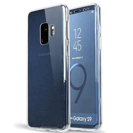 Gpack Samsung Galaxy S9 Plus Kılıf Ön Arka Şeffaf Silikon Koruma