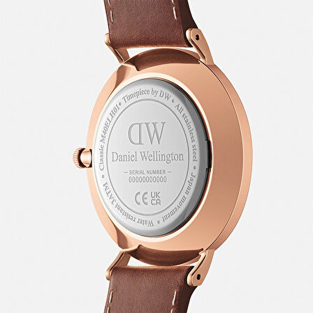 DW00600707 Kahverengi Deri Erkek Kol Saati