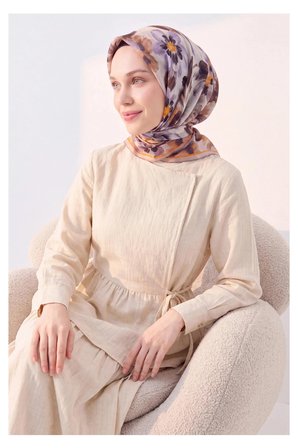 Soft Eşarp Fleur Taba