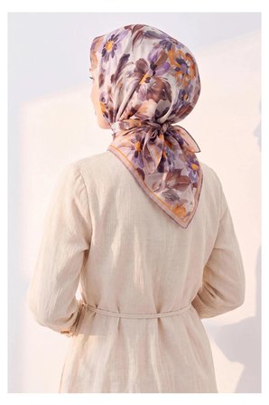 Soft Eşarp Fleur Taba
