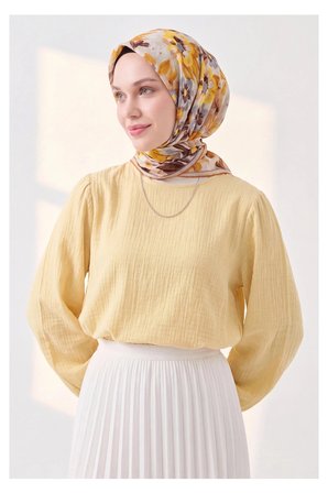 Soft Eşarp Fleur Koyu Turuncu