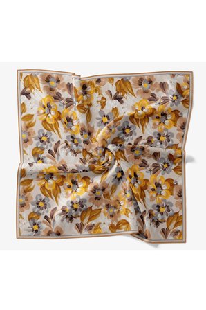 Soft Eşarp Fleur Koyu Turuncu