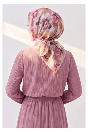 Soft Eşarp Fleur Sütlü Kahve