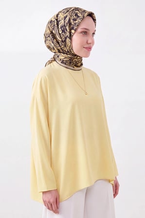 Soft Eşarp Paisley Hardal