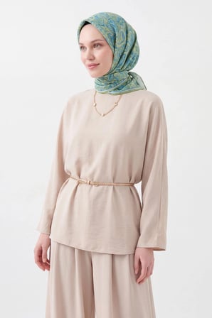 Soft Eşarp Paisley Yeşil
