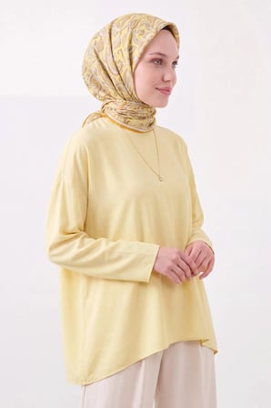 Soft Eşarp Paisley Sarı