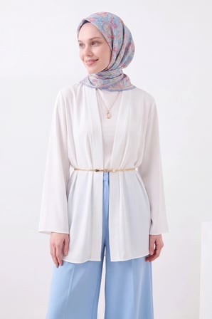 Soft Eşarp Paisley Bebe Mavisi