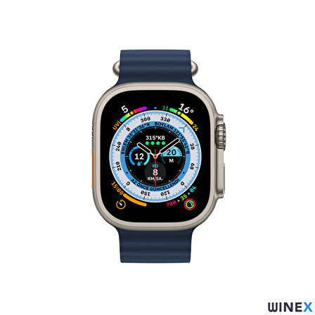 Winex Watch G900 Pro 2024 Android İos HarmonyOs Uyumlu Akıllı Saat Lacivert