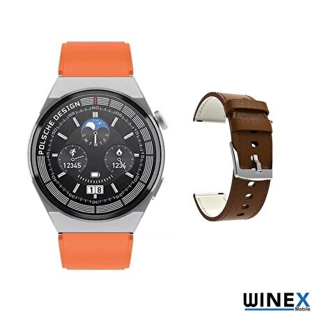 Winex 2024 Watch GT3 Max Android İos HarmonyOs Uyumlu Akıllı Saat Turuncu