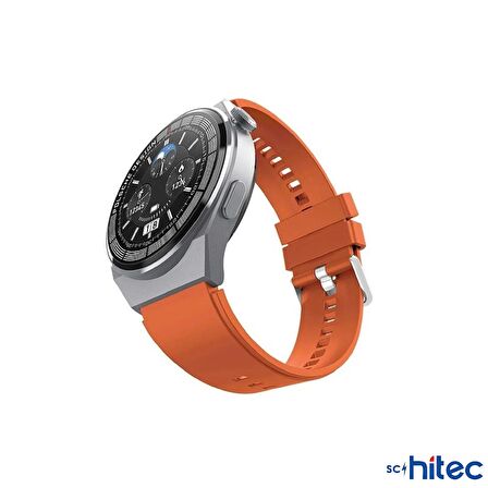 ScHitec 2024 Watch GT3 Max Android İos HarmonyOs Uyumlu Akıllı Saat Turuncu