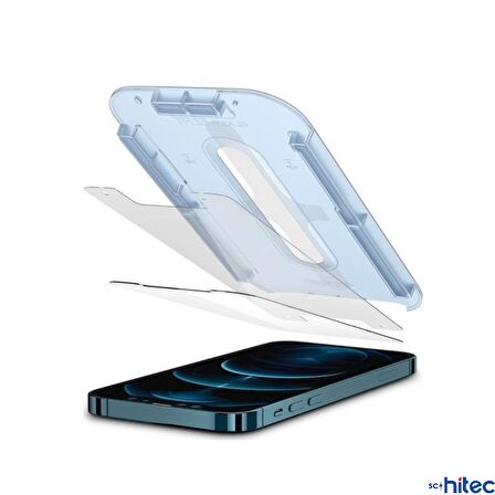 ScHitec Apple Uyumlu iPhone 13 5D Ekran Koruyucu Magic Kolay Uygulama Aparatlı