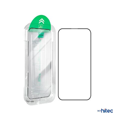ScHitec Apple Uyumlu iPhone 13 5D Ekran Koruyucu Magic Kolay Uygulama Aparatlı