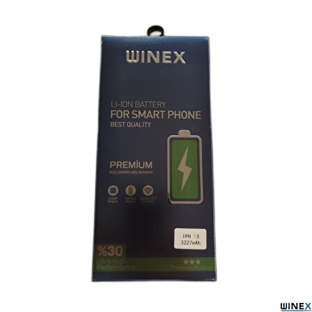 Winex İphone 13 Uyumlu Güçlendirilmiş Premium Batarya