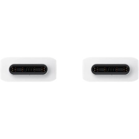 Samsung Galaxy A24 İle Uyumlu 60W Type-C To Type-C Data ve Şarj Kablo 1.8Metre Beyaz 