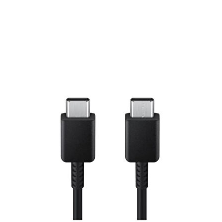 Samsung Galaxy A52 İle Uyumlu 60W Type-C To Type-C Data ve Şarj Kablo 1.8Metre Siyah