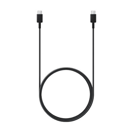 Samsung Xiaomi Mi Note 10 İle Uyumlu 60W Type-C To Type-C Data ve Şarj Kablo 1.8Metre Siyah