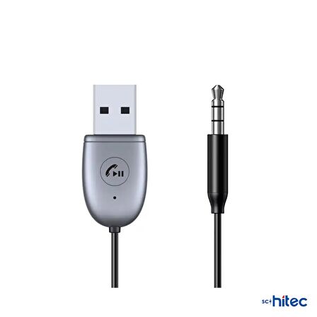 ScHitec UsbA Bluetooth 5.1 Araç Kiti Hifi Ses Alıcı 3.5mm Aux Adaptör Dönüştürücü BT770 