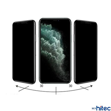 ScHitec Apple iPhone 15 Pro Max 5D Hayalet Ekran Koruyucu Magic Kolay Uygulama Aparatlı