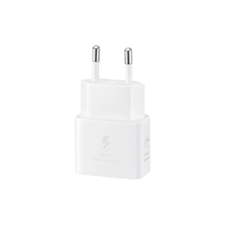 Samsung Galaxy S24 Plus İle Uyumlu T2510N 25W Şarj Aleti Type-C to Type-C 6A 120W 2Metre Kablolu Beyaz