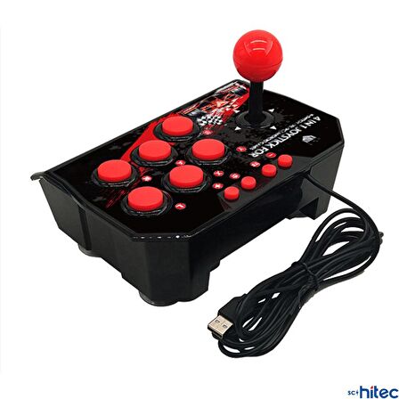 ScHitec 4in1 Joystick N-Switch/Ps3/Pc/Android Retro Oyun Konsolu Joystick