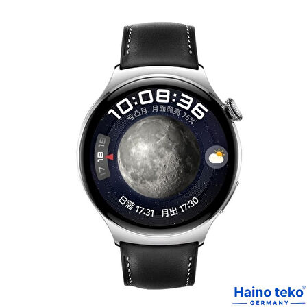 Haino Teko RW34 Watch 4 Amoled Ekran Android İos HarmonyOs Uyumlu Akıllı Saat Siyah