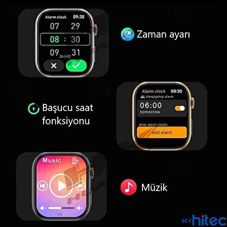 ScHitec Watch HK9 Mini Amoled Ekran Android İos HarmonyOs Uyumlu Akıllı Saat Gümüş