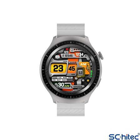 ScHitec Watch 4 Pro Amoled Ekran Android İos HarmonyOs Uyumlu Akıllı Saat Gümüş