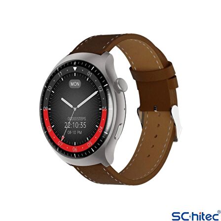 ScHitec Watch 4 Pro Amoled Ekran Android İos HarmonyOs Uyumlu Akıllı Saat Gümüş