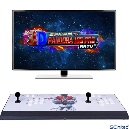 ScHitec 4K Arcade Station 3D Pandora PK 18000 Oyunlu TV Baglanan Atari Makinası 