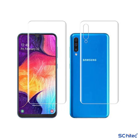 Samsung Galaxy A55 5G İle Uyumlu Ön-Arka Darbe Emici HD Ekran Koruyucu Kaplama