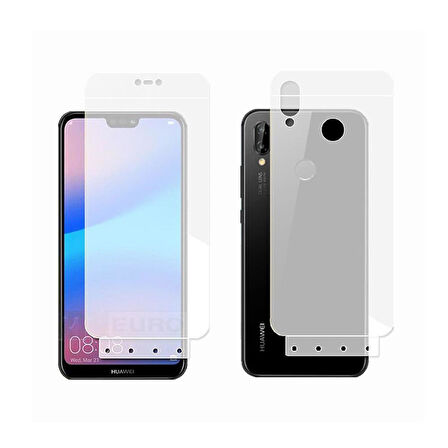 Huawei Pura 70 Pro İle Uyumlu Ön-Arka Darbe Emici HD Ekran Koruyucu Kaplama